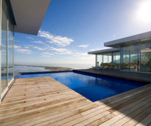 timber deck pool